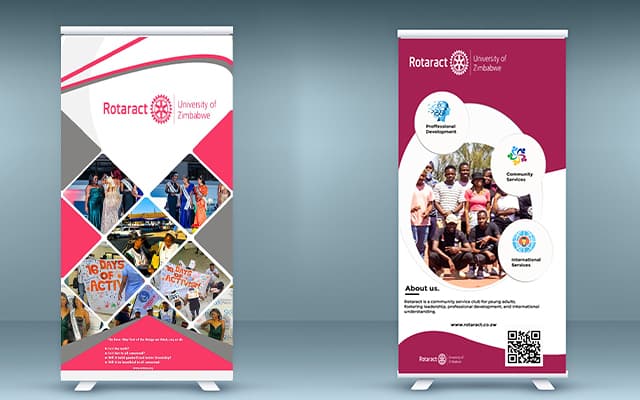Printed event banner
